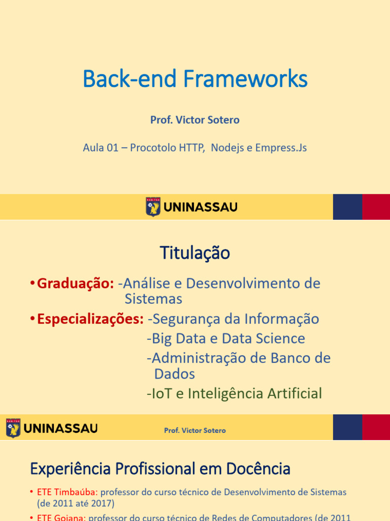 Back end framework 1 pdf rede mundial de computadores internet e web
