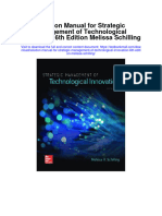 Solution Manual For Strategic Management of Technological Innovation 6th Edition Melissa Schilling