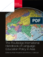 The Routledge International Handbook of Language Education Policy in Asia 2021