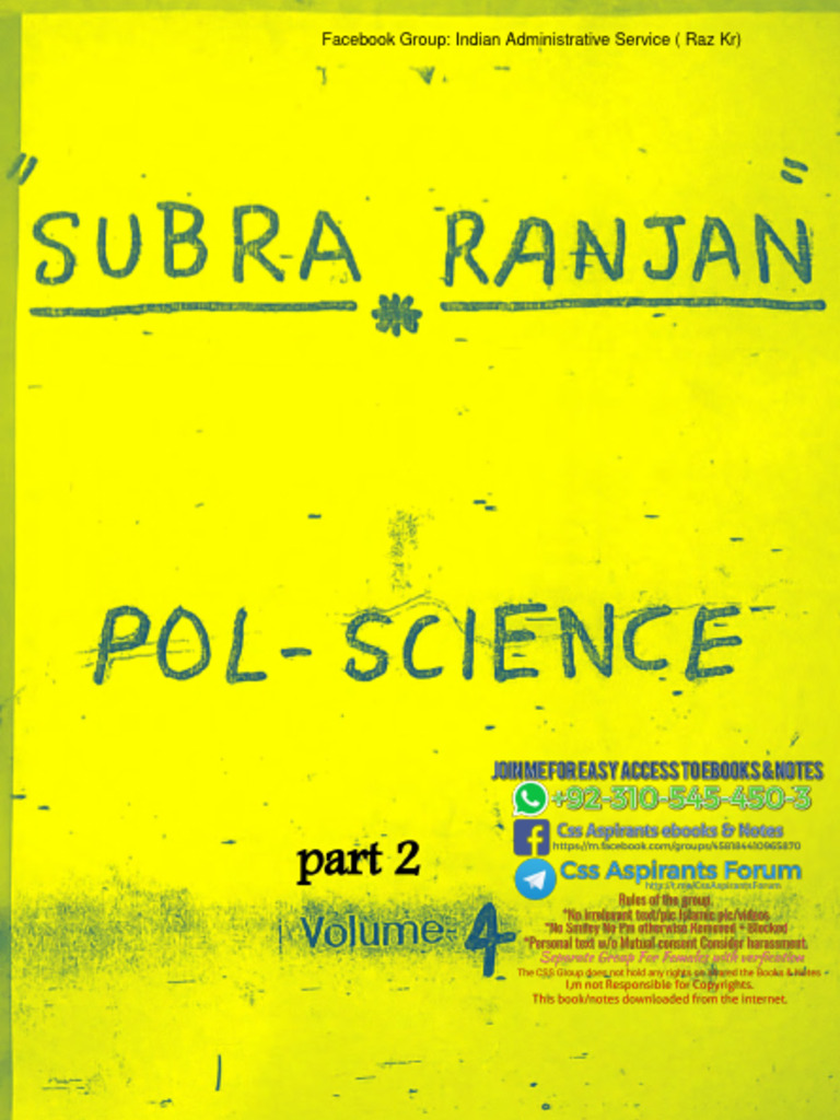 Political Science Hand Written p2 | PDF