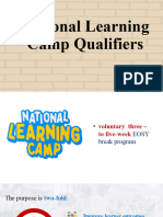 National Learning Camp Qualifiers