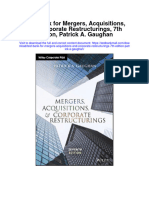 Test Bank For Mergers Acquisitions and Corporate Restructurings 7th Edition Patrick A Gaughan