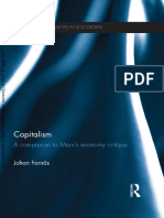 Johan Fornas Capitalism A Companion To Marx S Economy Critique Routledge 2013