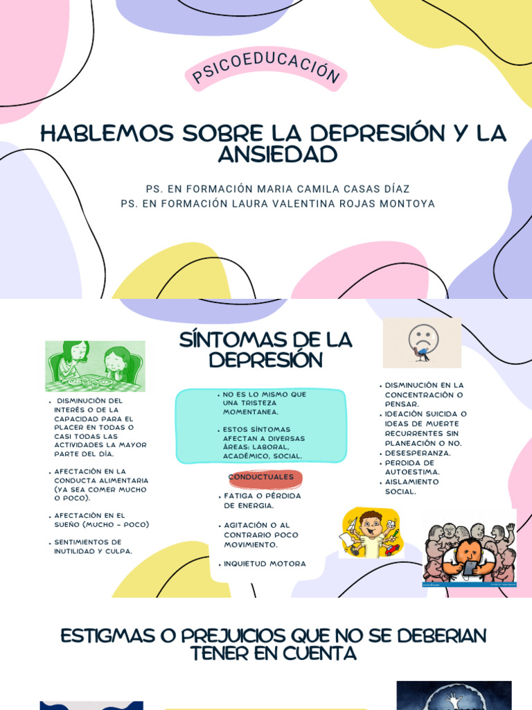 Psicoeducación sobre Depresión y Ansiedad | PDF | Ansiedad | Las emociones