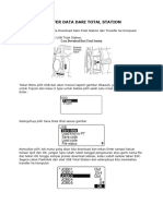 Tranfer Data Dari Total Station