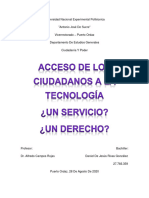 Acceso de Los Ciudadanos A La Tecnologia (Tema 2)