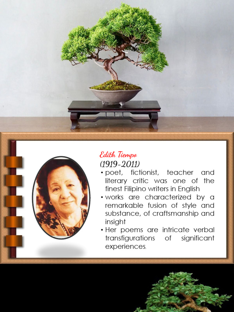 CpelWeek 8The Bonsai by Edith Tiempo PDF Poetry Human Communication