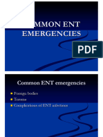 Common Ent Emergencies