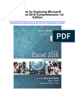 Test Bank For Exploring Microsoft Office Excel 2016 Comprehensive 1st Edition