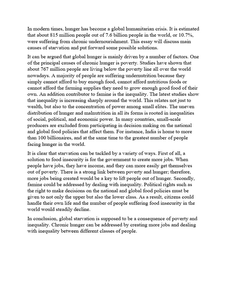 Hunger | PDF