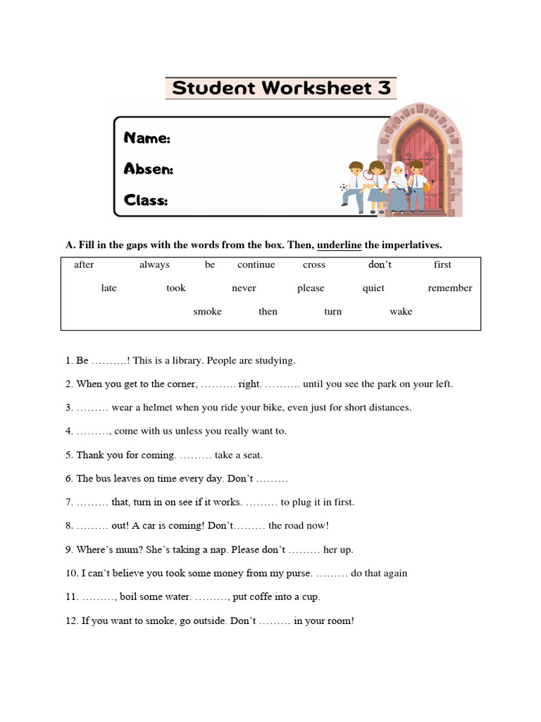 Student Worksheet 3 | PDF