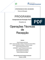 Operações e Tecnicas de Recepção