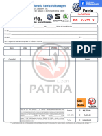 Factura Volkswagen 5 PDF Free