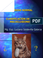 Clasificacion de Las Maloclusiones