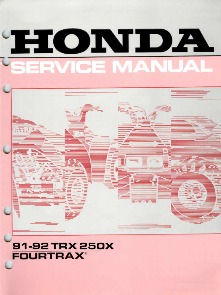 2003 TRX250EX SERVICE MANUAL visual data 3