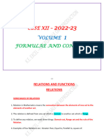 Cbse Xii Volume 1 - Formulae and Concepts