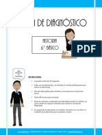 Prueba de Diagnostico Historia 6basico 2013