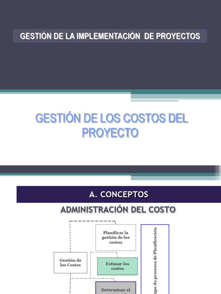 Control y Gestión de Costos del Proyecto | PDF | Presupuesto | Dinero