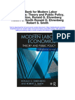 Test Bank For Modern Labor Economics Theory and Public Policy 13th Edition Ronald G Ehrenberg Robert S Smith Ronald G Ehrenberg Robert S Smith