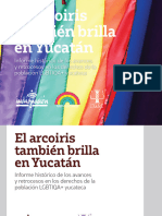 El Arcoiris Tambien Brilla en Yucatán. Informe Histórico de Los Avances y Retrocesos en Los Derechos de La Población LGBTIQA+ Yucateca