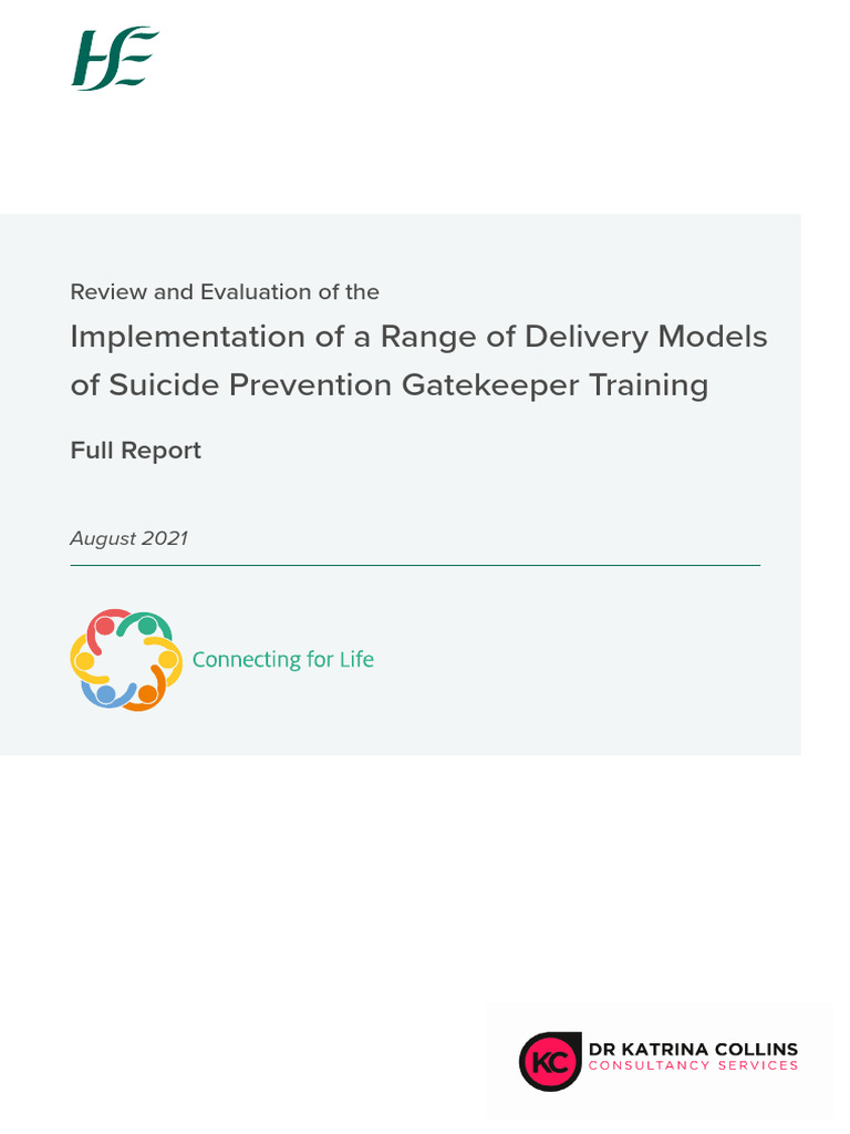 Suicide Prevention Gatekeeper Training Full | PDF | Systematic Review ...