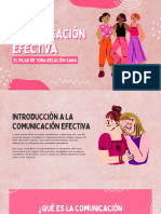 Presentación Comunicación Efectiva Ilustrado Rosa
