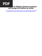 Test Bank For Modern Systems Analysis and Design 6th Edition by Hoffer