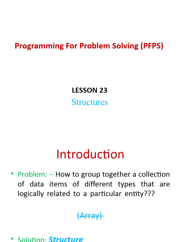 Lesson 23 | PDF | Variable (Computer Science) | Data Type