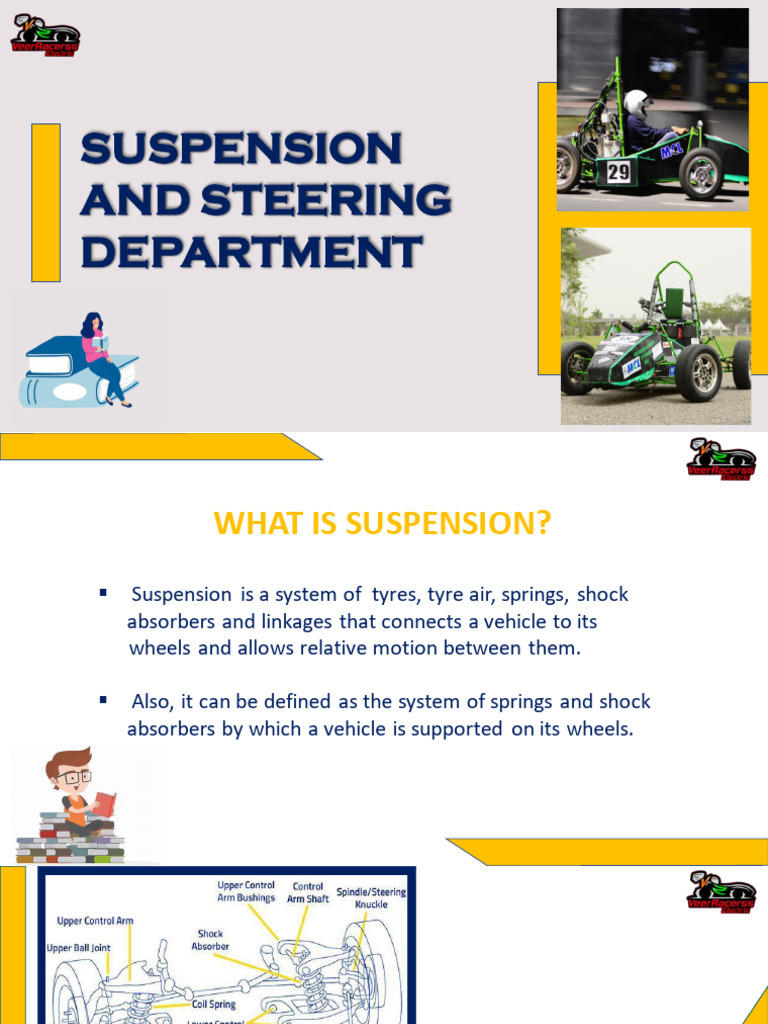 Suspension And Steering Ppt 1 Pdf Steering Gear