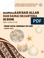 Pesan Natal Bersama PGI & KWI Tahun 2023