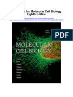 Test Bank For Molecular Cell Biology Eighth Edition