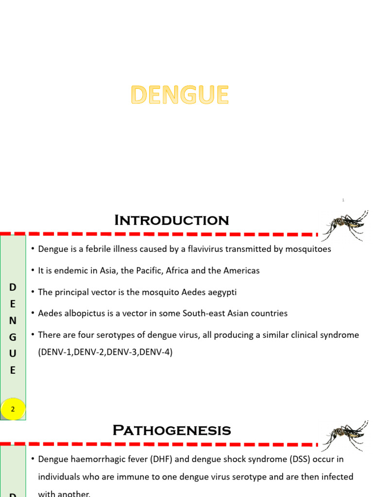 Dengue fever intelligence overview