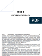Unit 3 - Natural Resources
