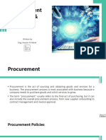 Procurement Process & Policy