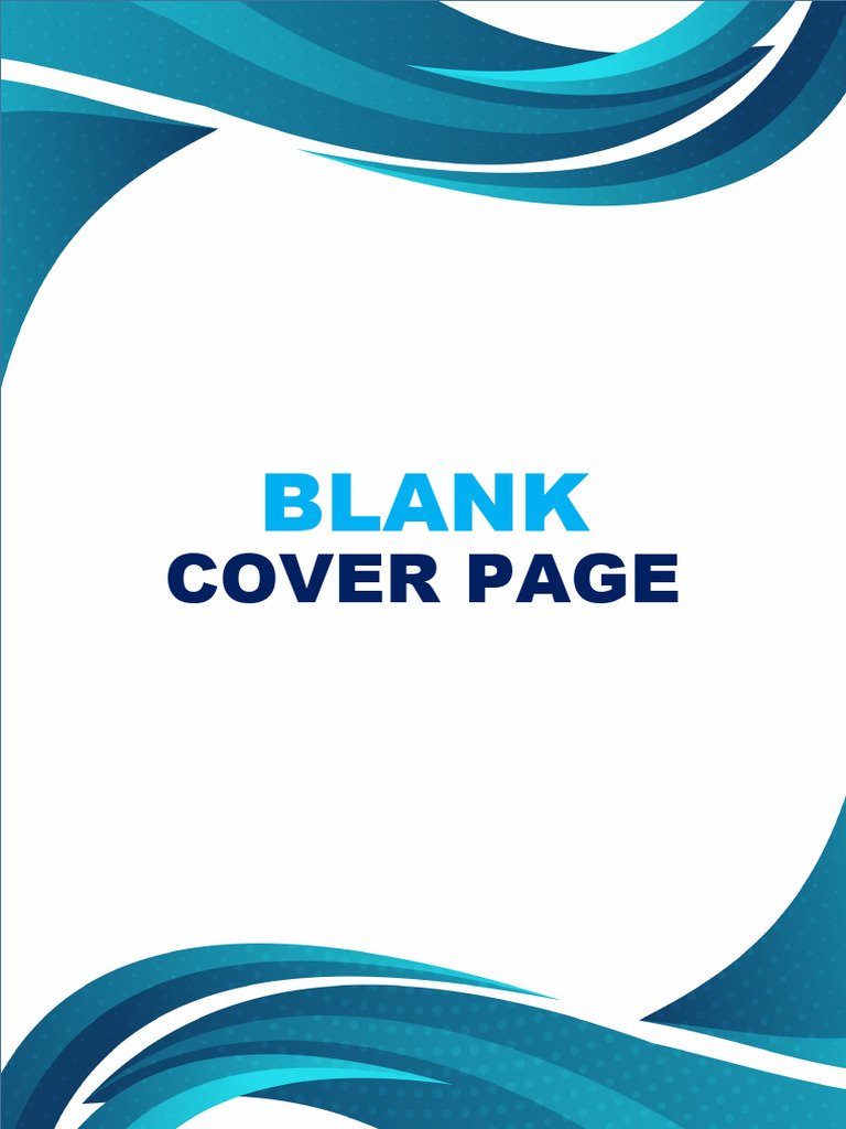 Blank Cover Page 5 PDF