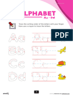 Worksheet - Letters Aa To DD