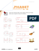 Worksheet - Learning The Letters Ee To HH