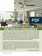 BLDC Ceiling Fans Choosing Efficiency