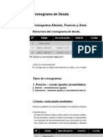 Cronograma de Descuento de Deuda - 3 Tipos y Cuotas Dobles VF