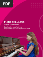 Piano Syllabus 2023 - Digital Assessment