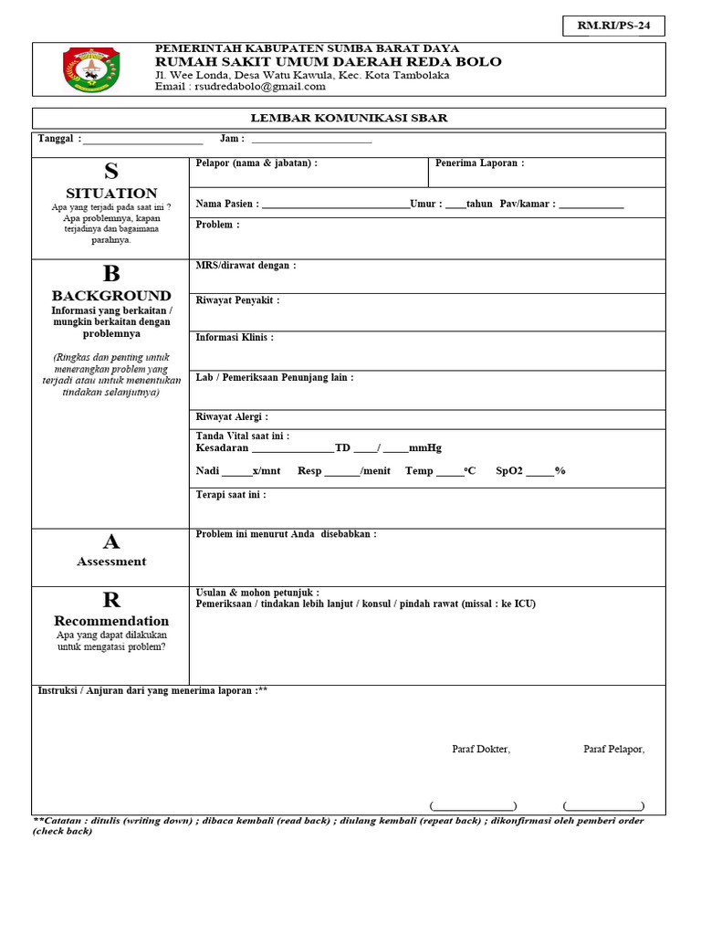 Form. ESBAR | PDF