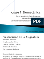 Clase 1 Biomecánica