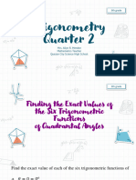 Trigonometry - Q2 - Domain and Range of Trigonometric Functions