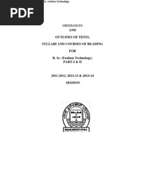 B.sc.(Fashion Technology) Part-I_and_II(Semester I to IV)