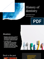 History of Dentistry