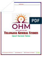 OHM - TELANGANA GS Quick Revision Notes