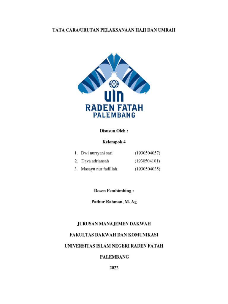 Tata Cara Urutan Pelaksanaan Haji Dan Umrah | PDF