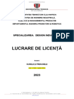 Ghid Licenta Design Industrial