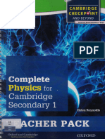 Complete Physics For Cambridge Secondary 1 Teacher's Pack