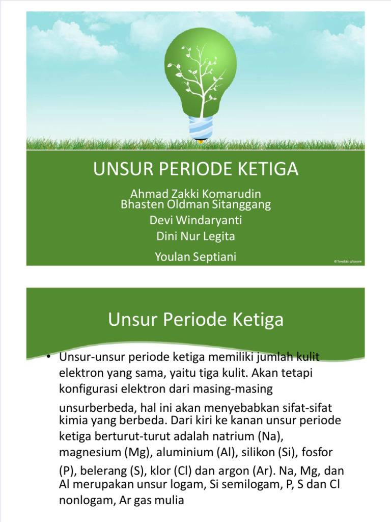 Unsur Periode Ketiga dalam Kimia | PDF